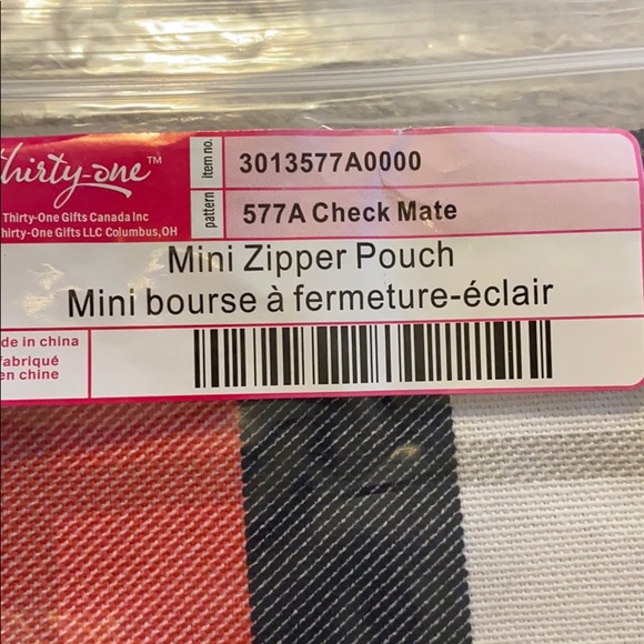 Thirty-One Mini Zipper Pouch - Picture 3 of 4